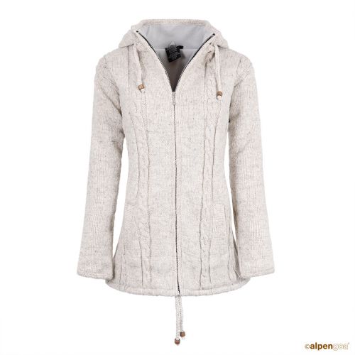 Wolljacke Resi Naturhellgrau